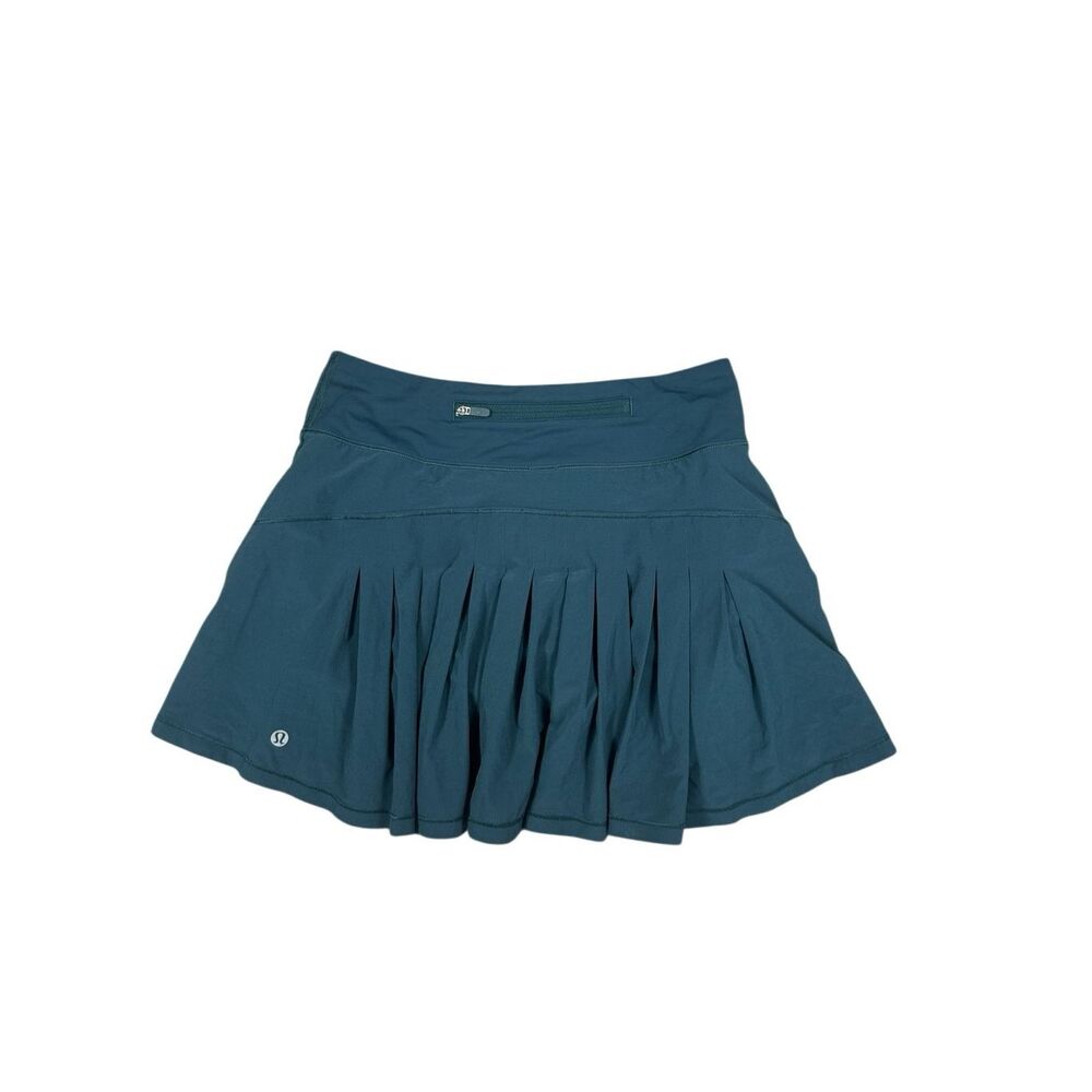 Lululemon Circuit Breaker Skirt II (Regular) 13" Submarine Teal Skort Tennis 2 - Picture 2 of 9